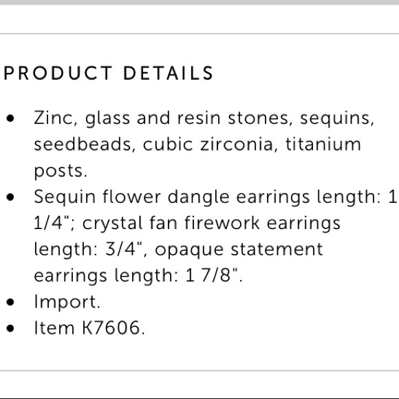 J. Crew Bright Crystal Earring Set - Picture 4 of 4